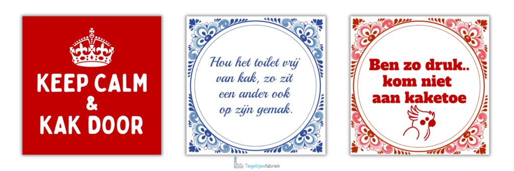 wc tegeltje kak