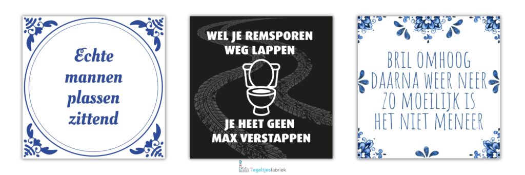wc tegeltje mannen